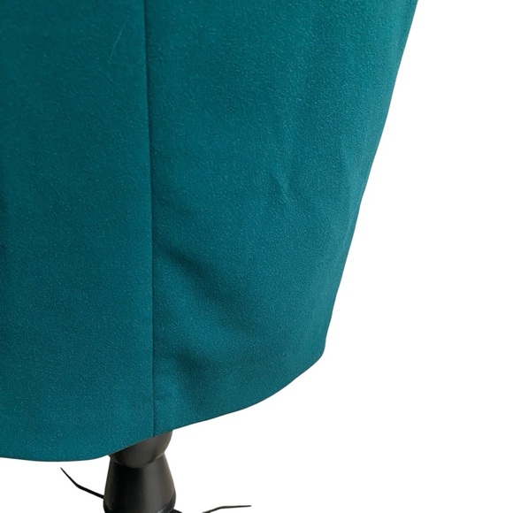 DKNY Emerald Green Sheath Dress Size 8 NWT Flutter Sleeve Cocktail Wedding Guest - Picture 9 of 13